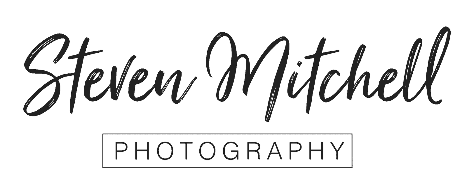 Steven Mitchell Photography logo on black background
